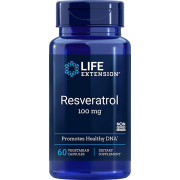 LIFE EXTENSION RESVERATROL 100 MG 60 VEGETARIAN CAPSULES